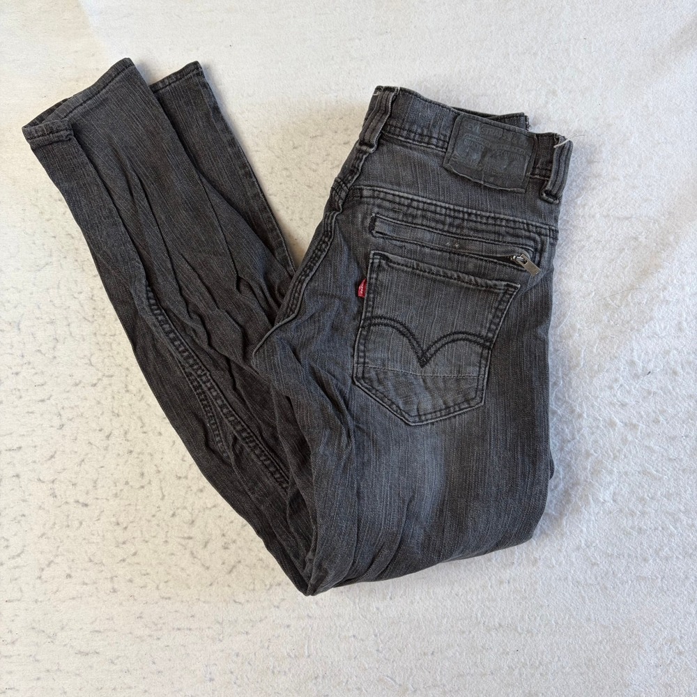 Levi's 511 Skinny Jeans Mens 30x30 Gray Faded Zipper Pocket